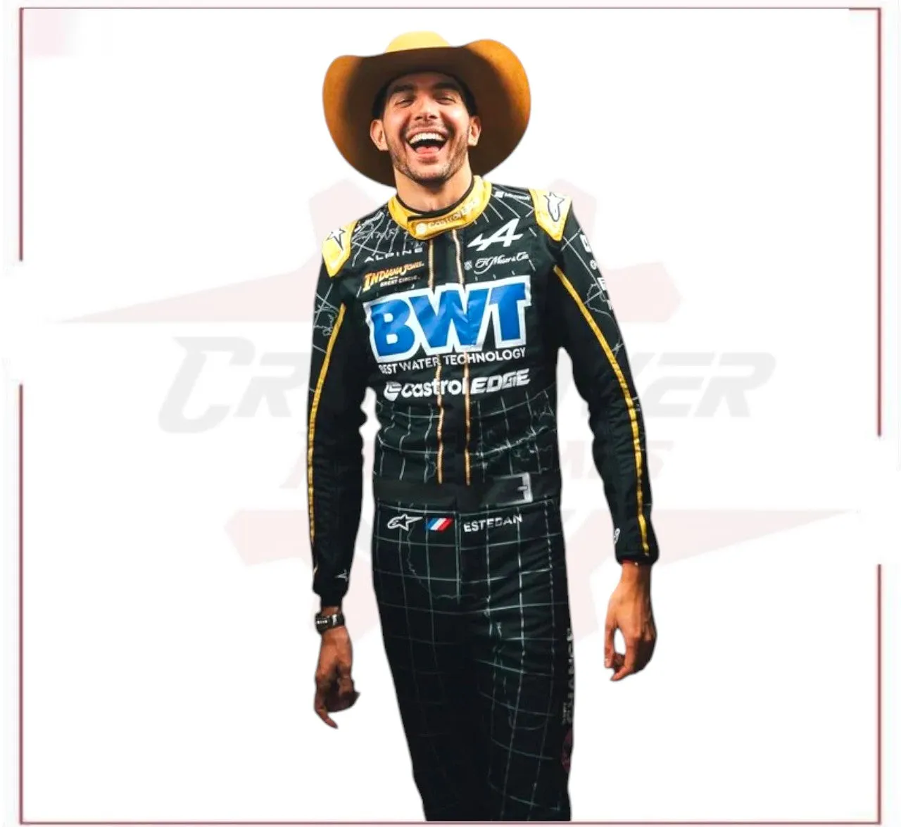 2024 New Esteban Ocon alpine Austin Grand Prix Race Suit