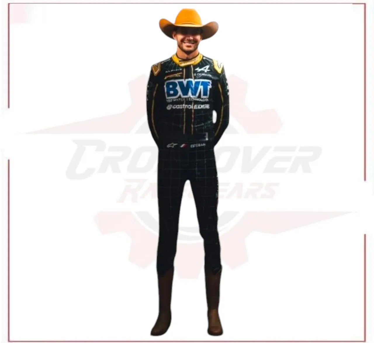 2024 New Esteban Ocon alpine Austin Grand Prix Race Suit