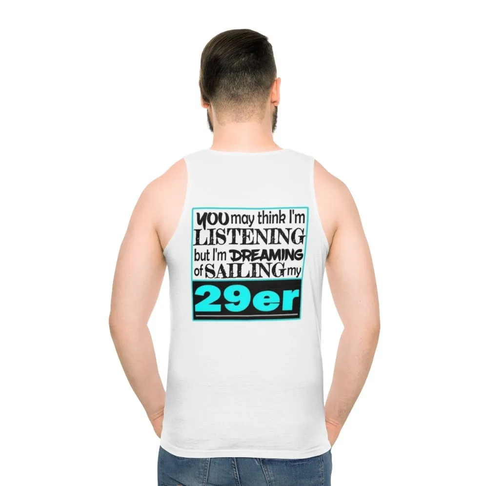 29er Sailing Unisex Tank Top for Sailors and Enthusiasts