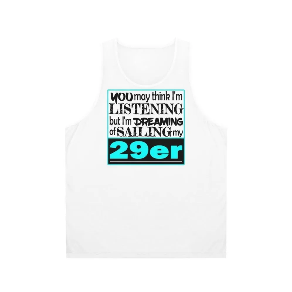 29er Sailing Unisex Tank Top for Sailors and Enthusiasts