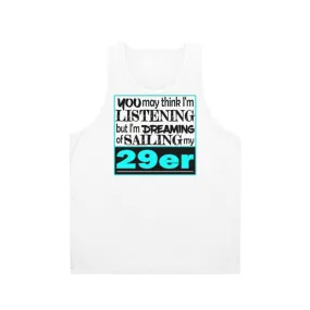 29er Sailing Unisex Tank Top for Sailors and Enthusiasts