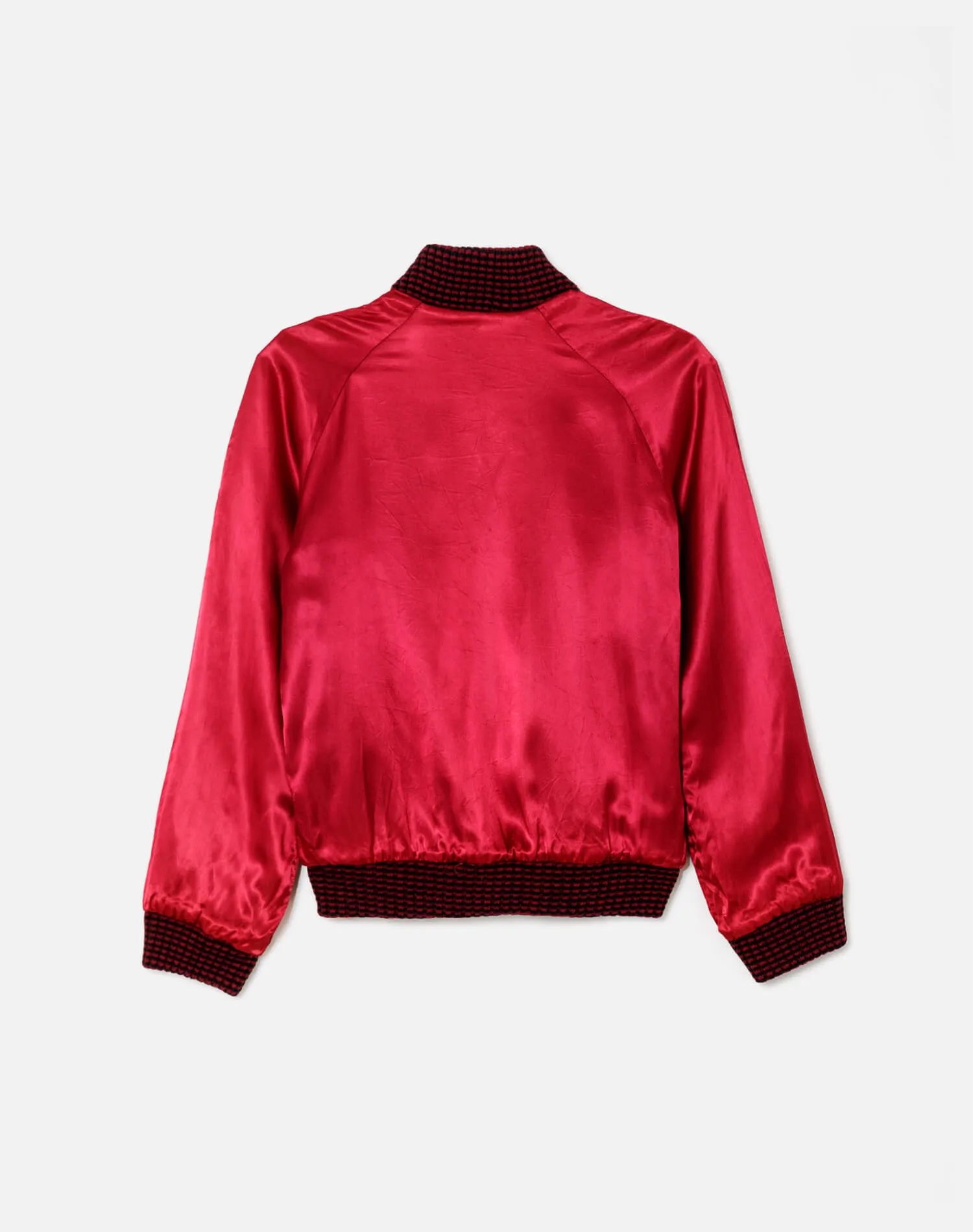 60s Velour and Silk Reversible Bomber Jacket