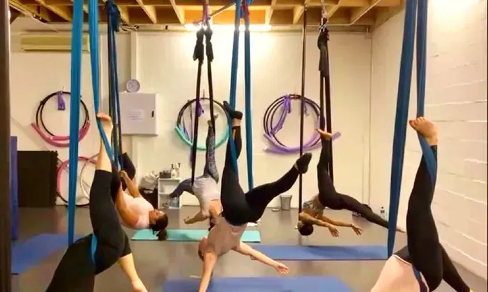 8 or 12 x Intro to pole, aerial or yoga lessons at Air Fit Studio