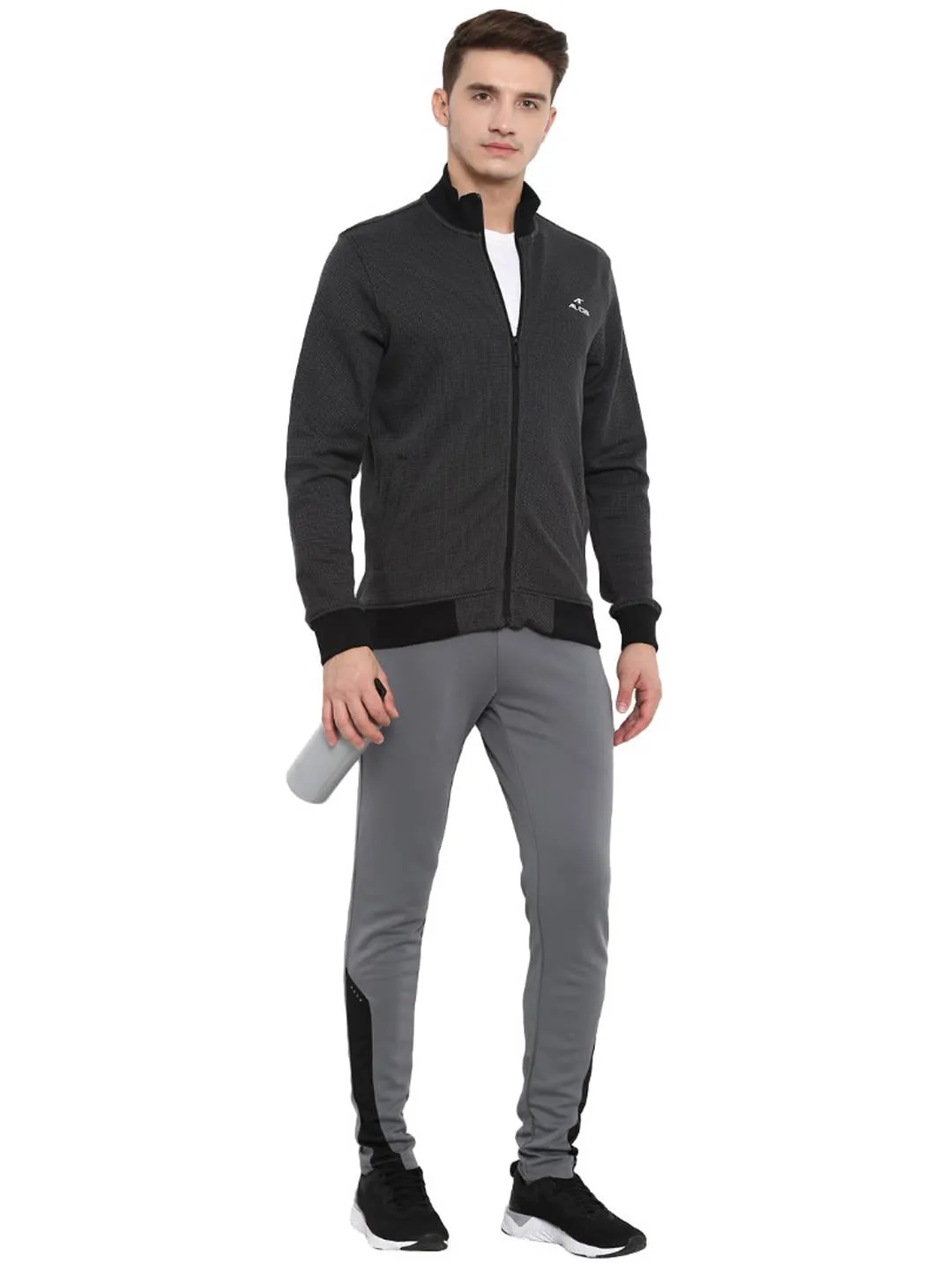 Alcis Men Black Solid Bomber Jacket