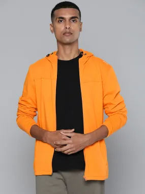 Alcis Men Mustard Yellow Solid Bomber Jacket