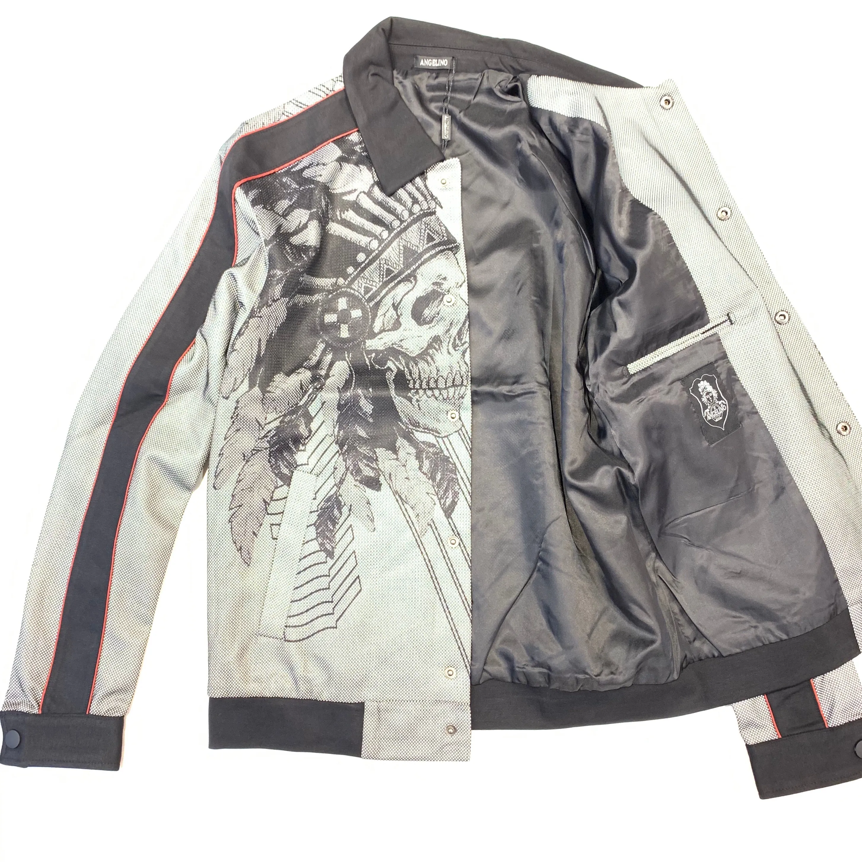 Angelino Monochrome Skull Light weight Spring Jacket