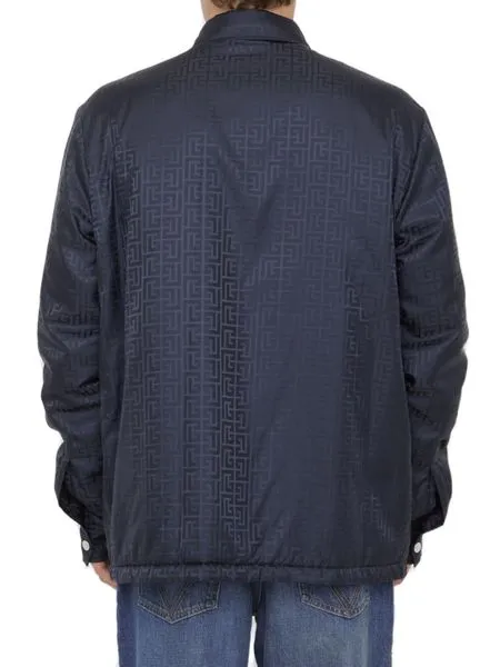 BALMAIN Monogrammed Padded Nylon Jacket