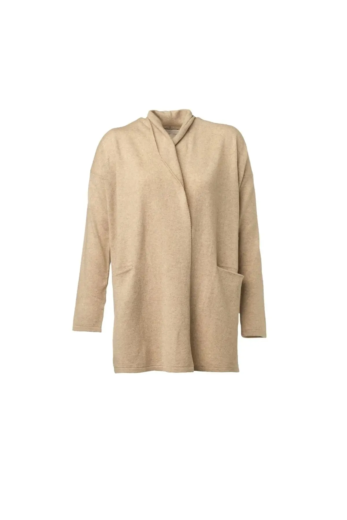 Beige Cashmere and Australian Wool Carole Women's Cardigan