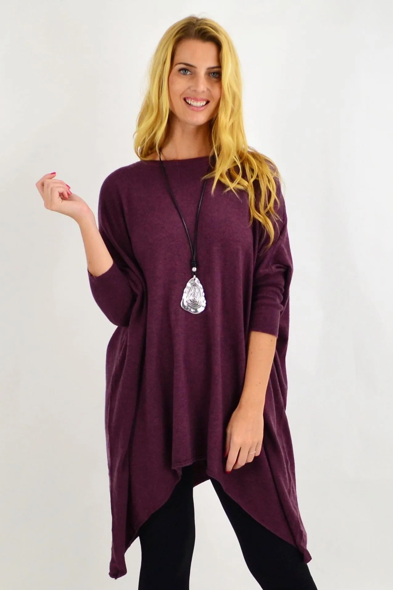 Burgundy Snuggle up Tunic Top