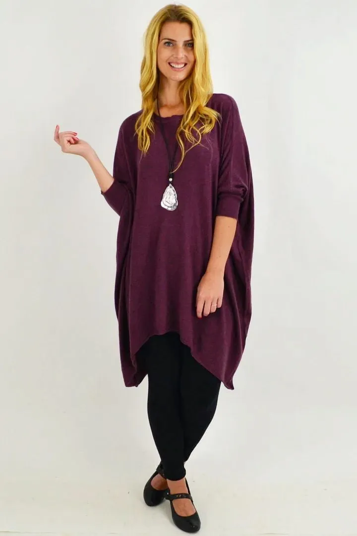 Burgundy Snuggle up Tunic Top