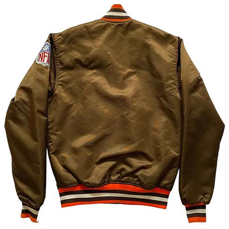 Cleveland Browns Satin Bomber Jacket