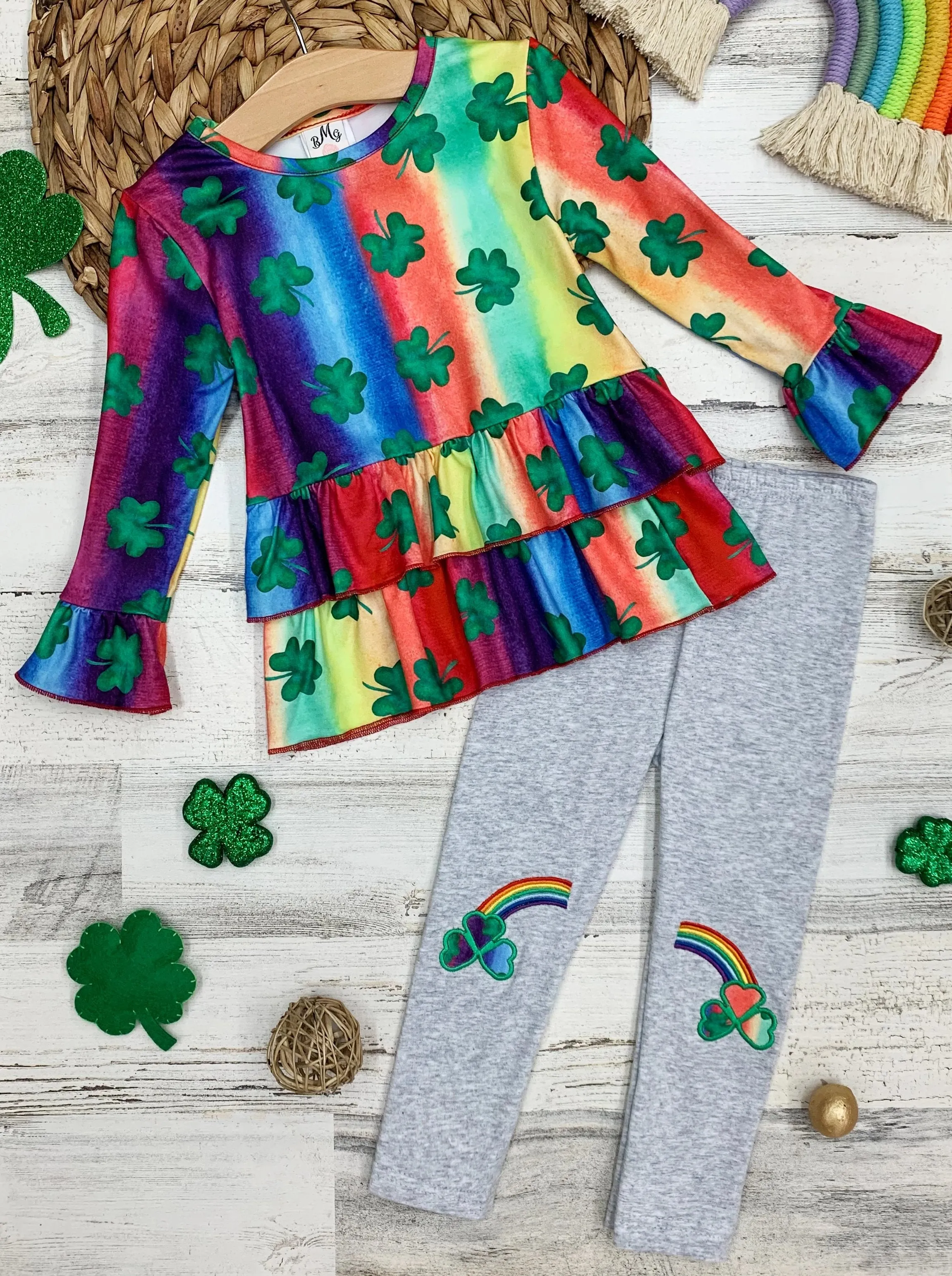 Clovers and Rainbows Legging Set