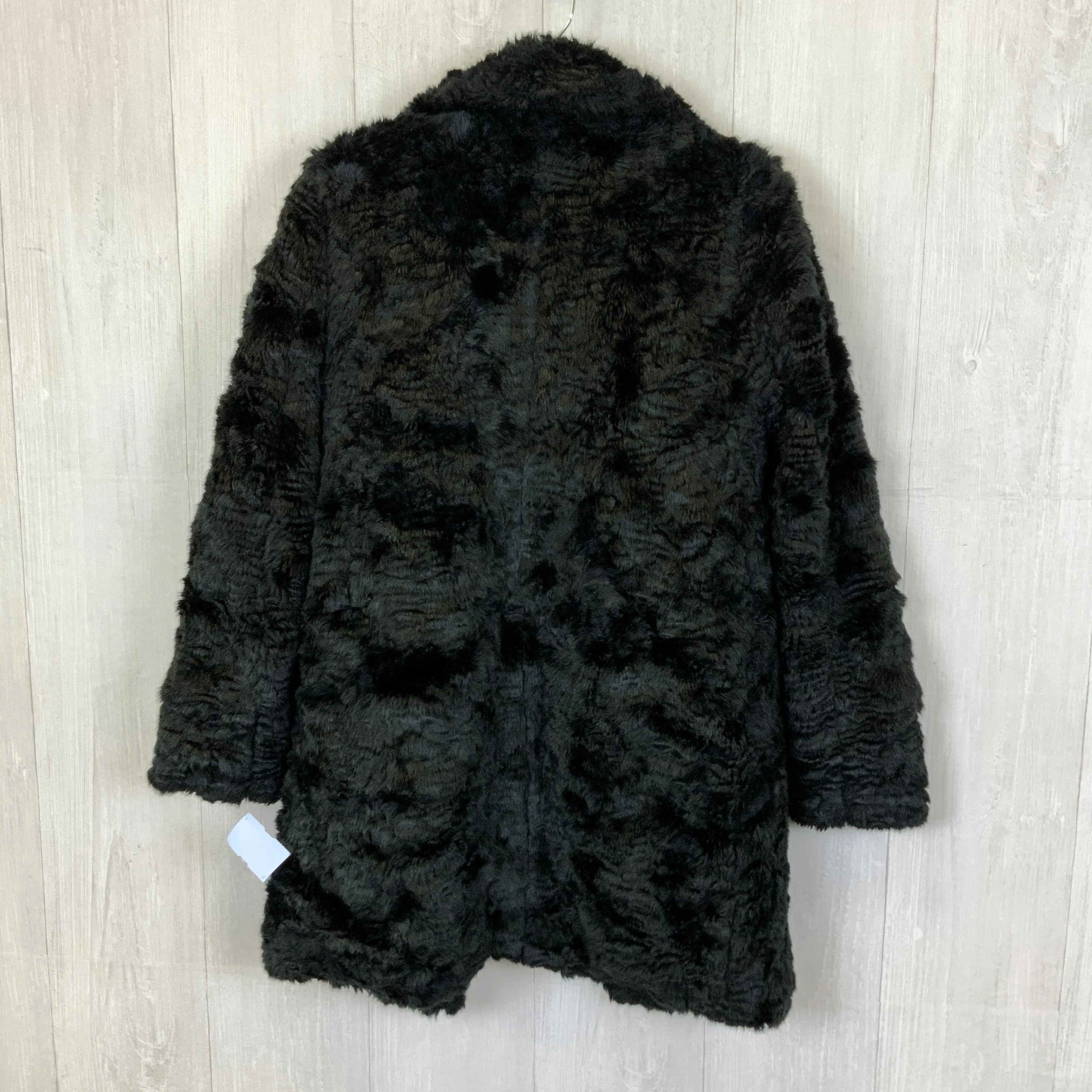 Coat Faux Fur & Sherpa By Forever 21 In Black, Size: S