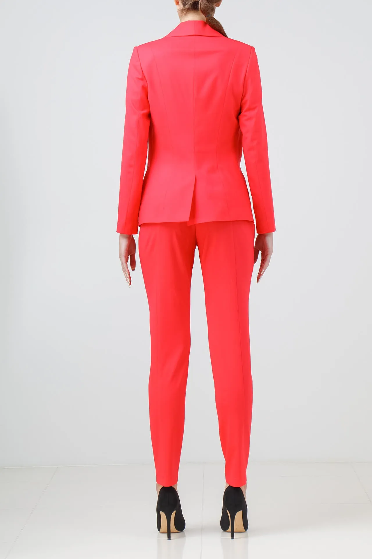 Coral stretch-wool jacket