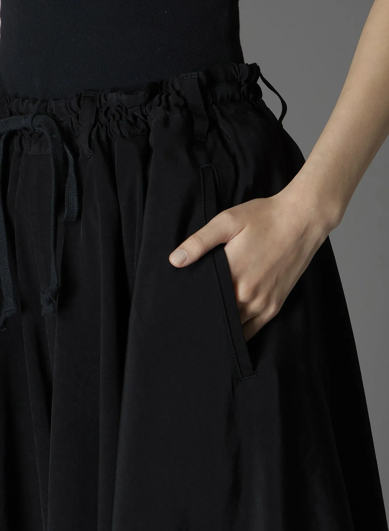 CREPE DE CHINE CIRCLE PANTS