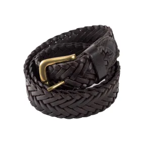 Dark Brown Braided Belt