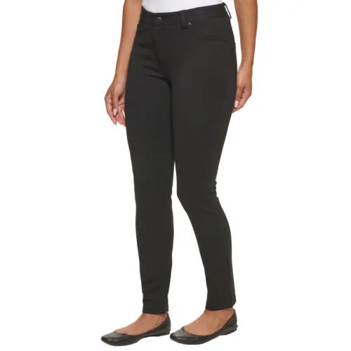 DKNY Women's Pants  Ponte Rayon Nylon Chino Black