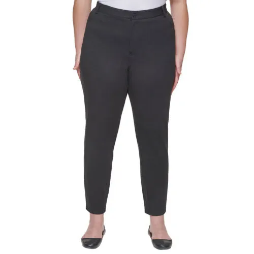 DKNY Women's Pants  Ponte Rayon Nylon Chino Black