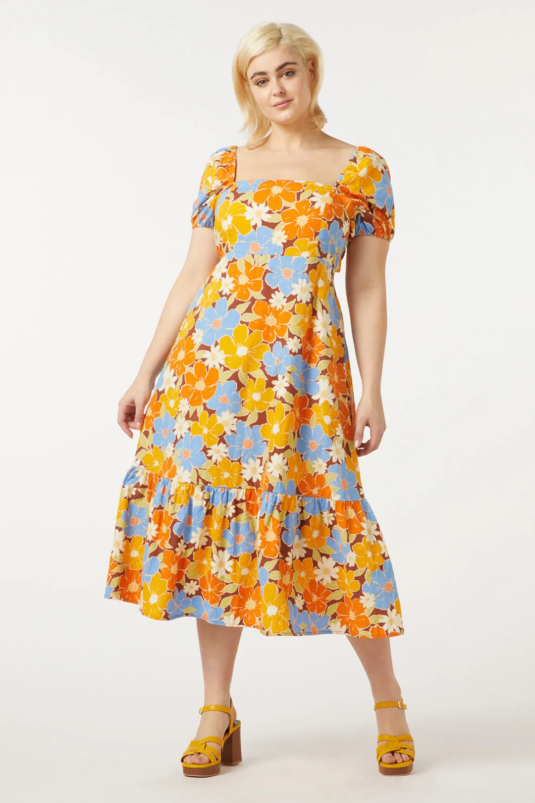 Edie Floral Midi Dress