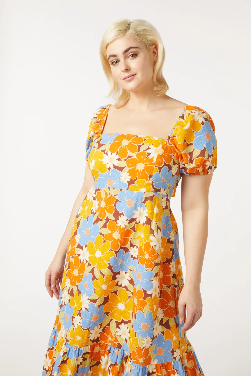 Edie Floral Midi Dress