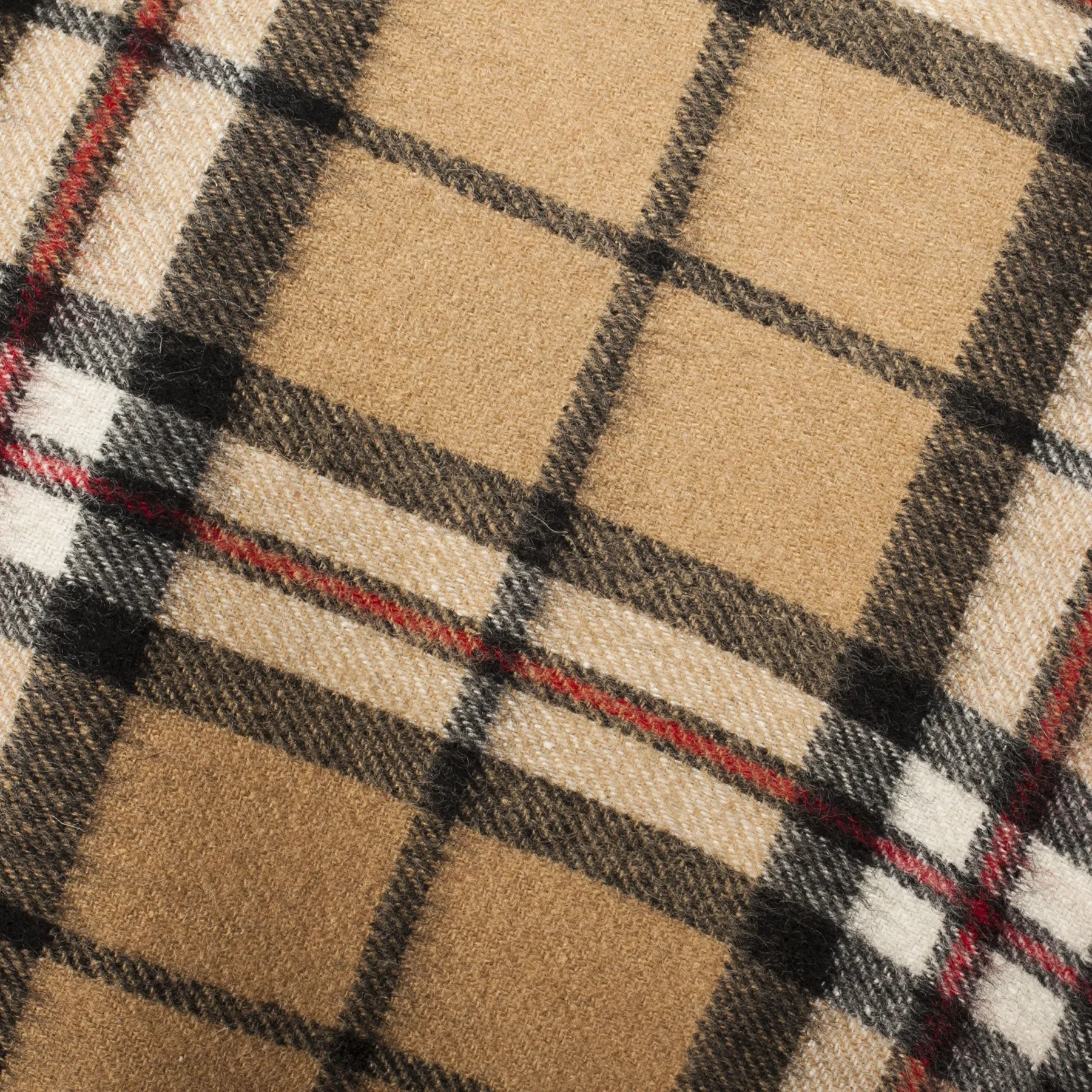 Edinburgh Lambswool Long Tartan Cape  Thomson Camel