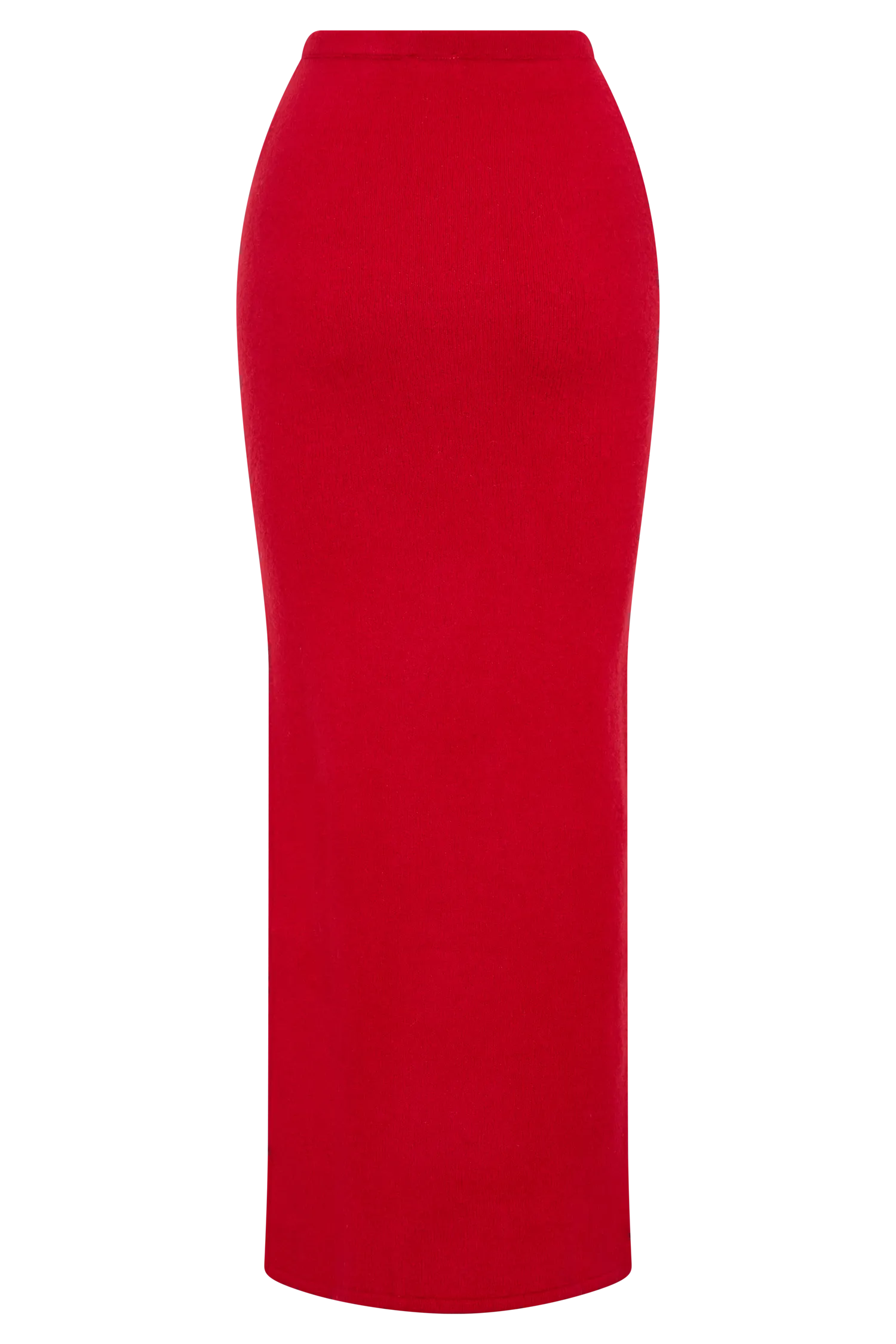 Elise Knit Maxi Skirt - Red