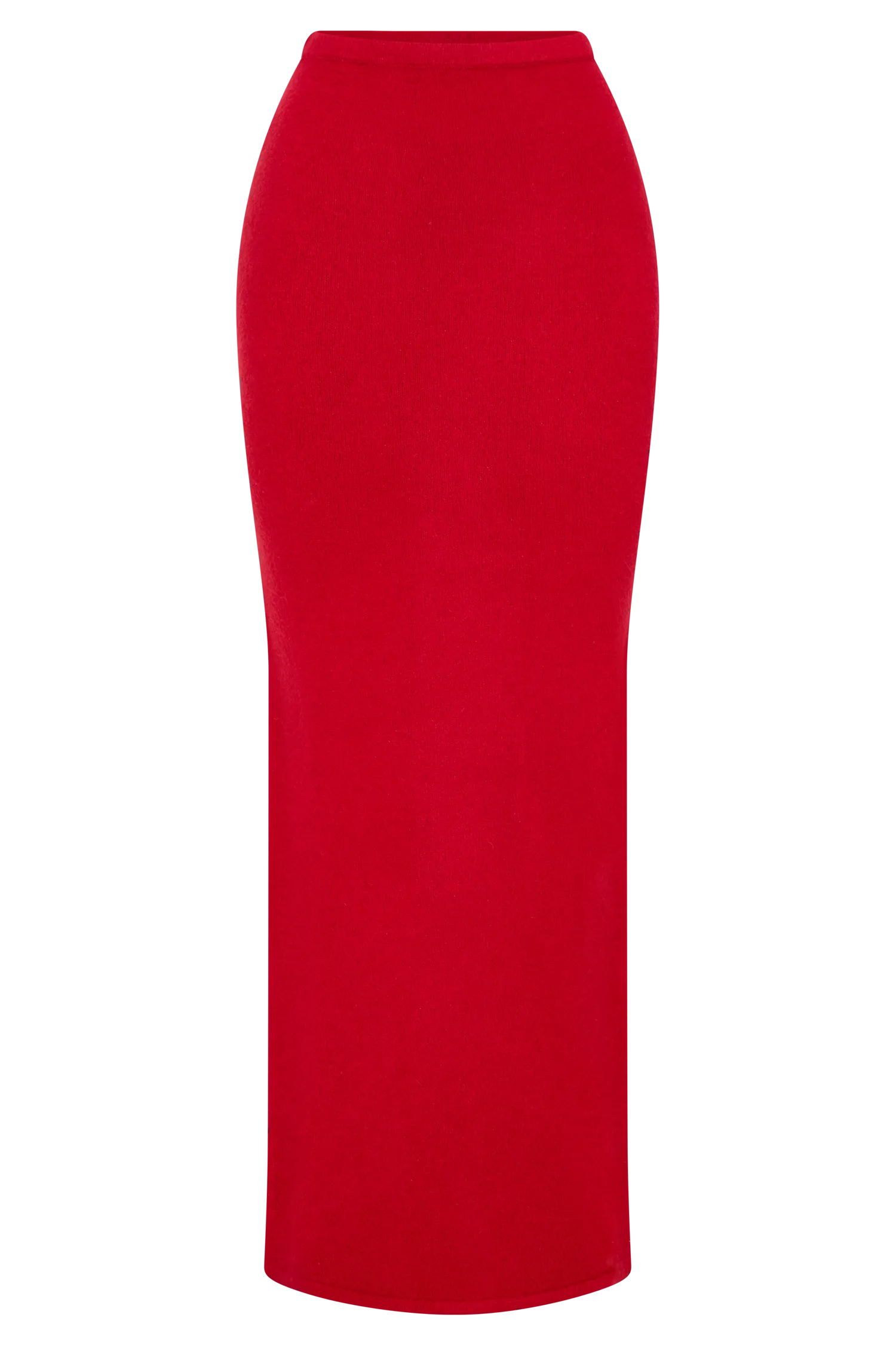 Elise Knit Maxi Skirt - Red