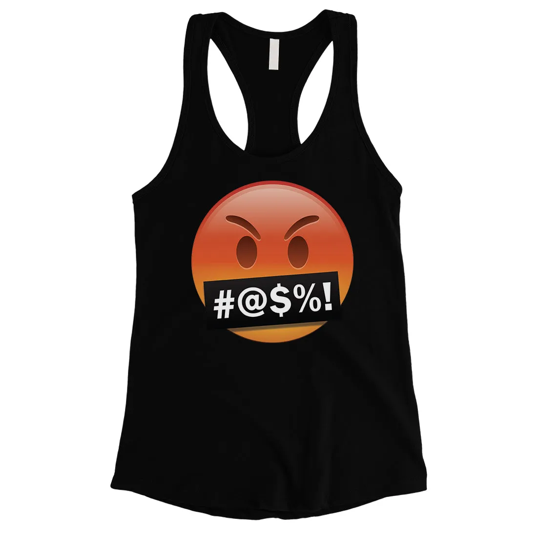 Emoji-Angry Womens Emotional Passionate Halloween Costume Tank Top