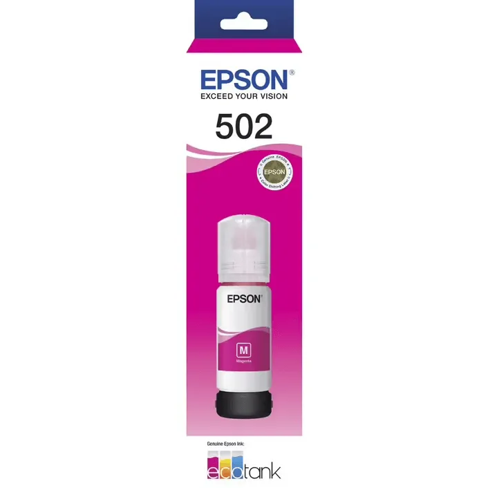 Epson 502 Ink Cartridge Bottle Black/Cyan/Magenta/Yellow Set T502 Genuine