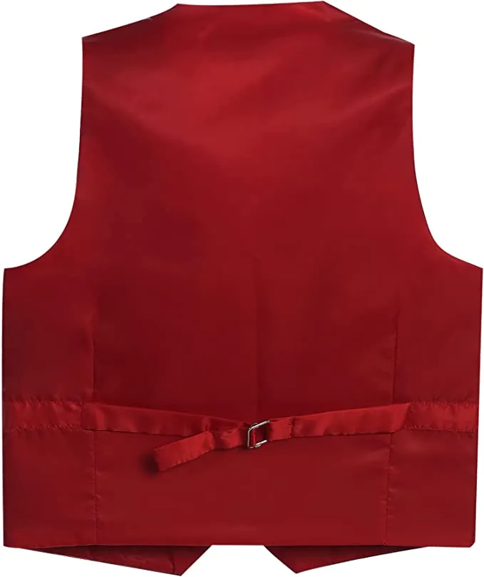 Formal Vest Suit 4 Button Toddler's Kids Boys - Red