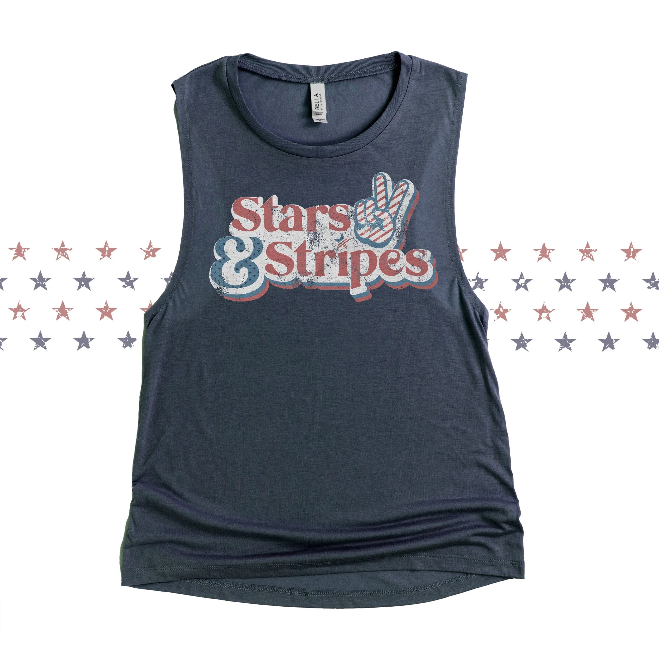 fourth of july bella tank adorable stars & stripes tank top for 4th of july simple 8803 bella tank stars and stripes fourth of july womens