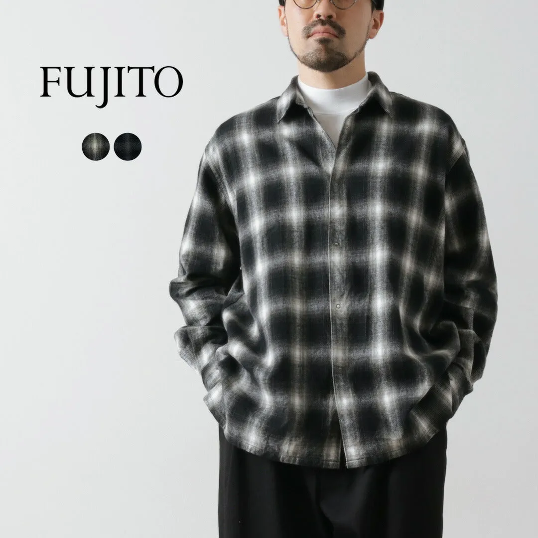 FUJITO / Ring Shirt Ombre Check