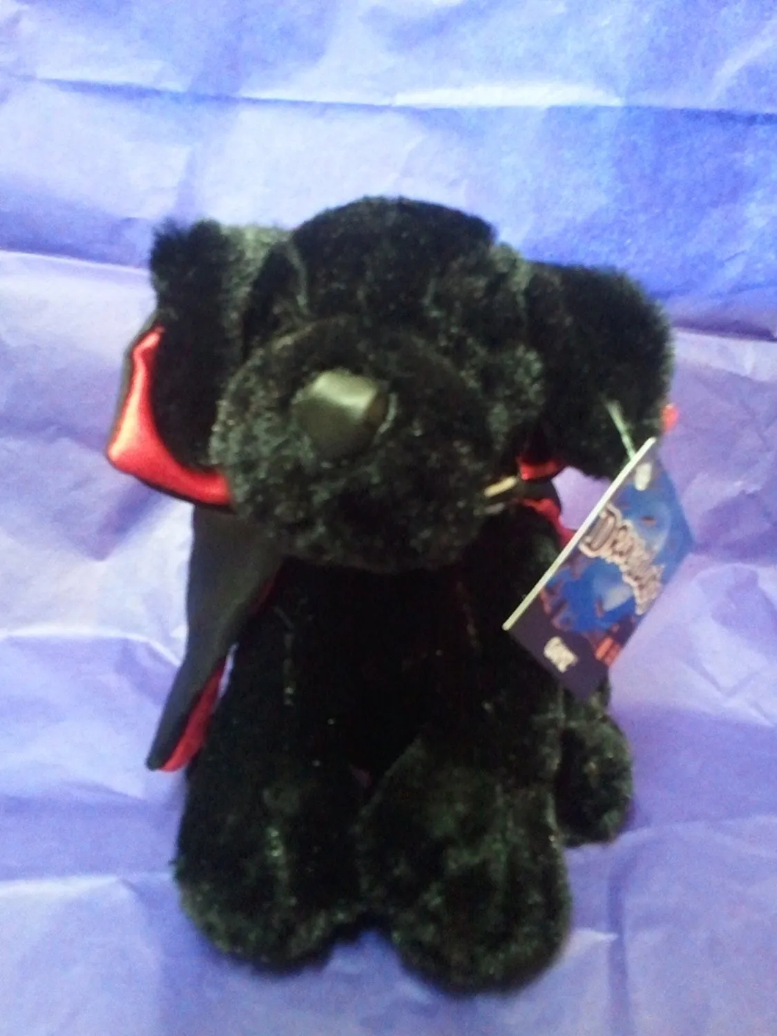 Ganz - Draculab 6" Halloween Stuffed Plush Black Labrador with Cape