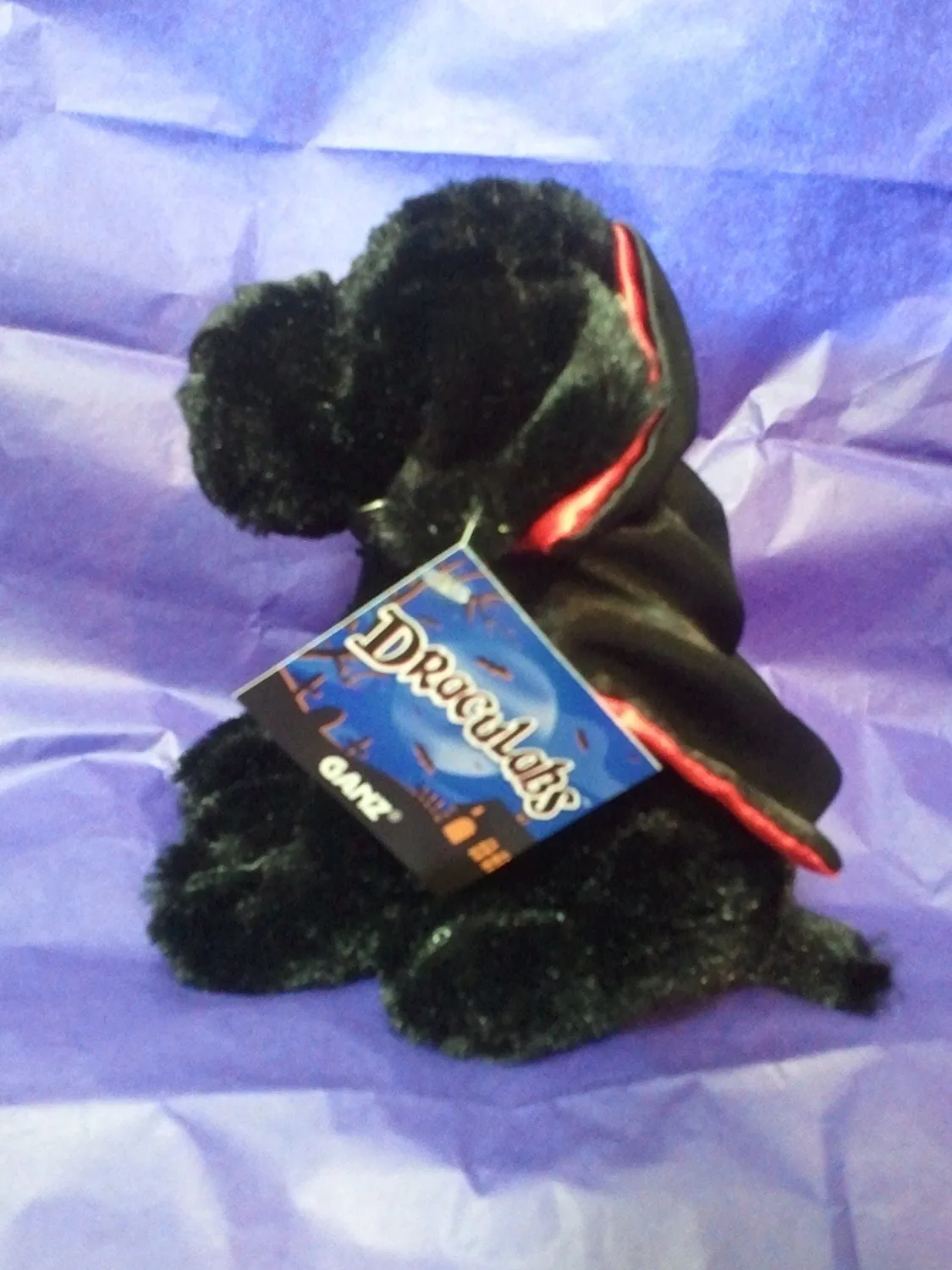 Ganz - Draculab 6" Halloween Stuffed Plush Black Labrador with Cape