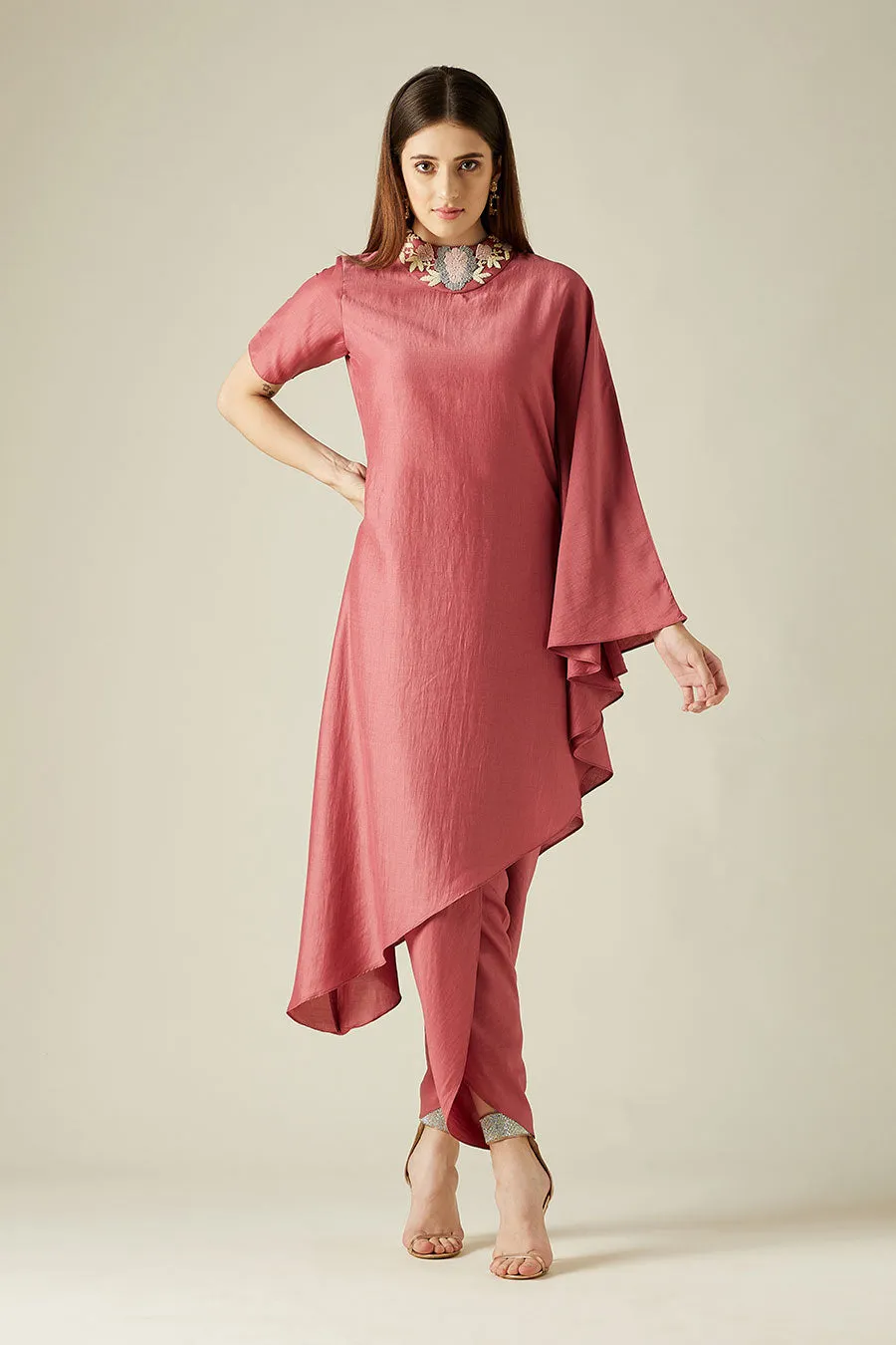 Garden Pink Tunic & Pant Co-Ord Set