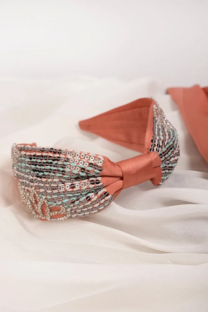 Glitzy Embroidered Hairband