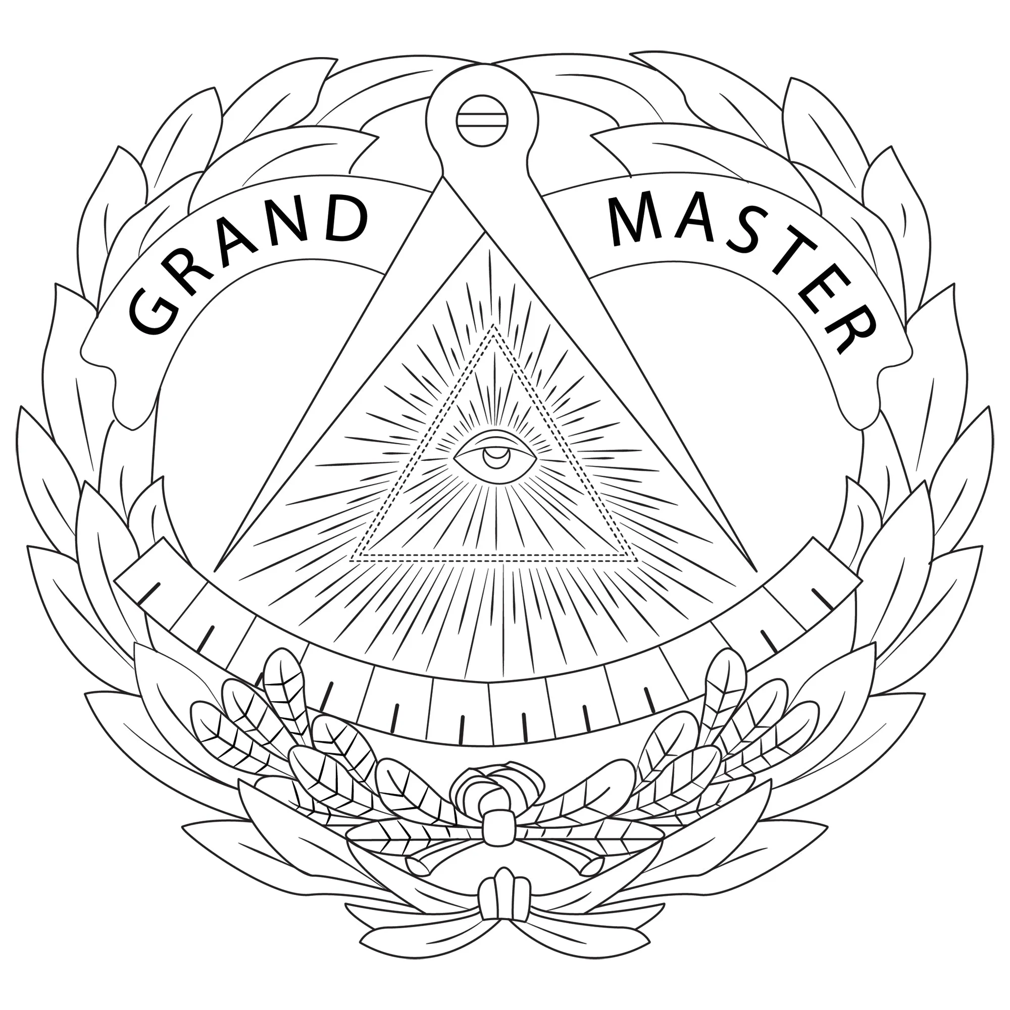 Grand Master Blue Lodge Jacket -  Nylon Blue Color With Gold Embroidery