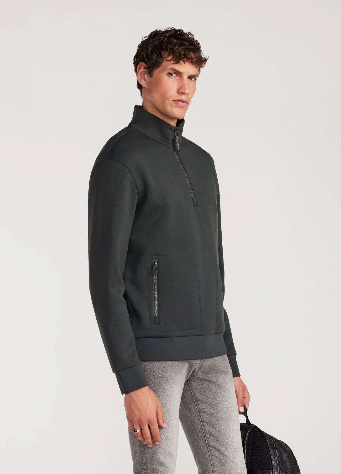 Half Zip Sweatshirt Thyme