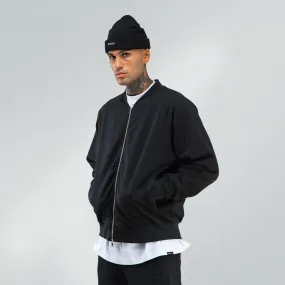 Heavyweight Fleece Bomber | Black