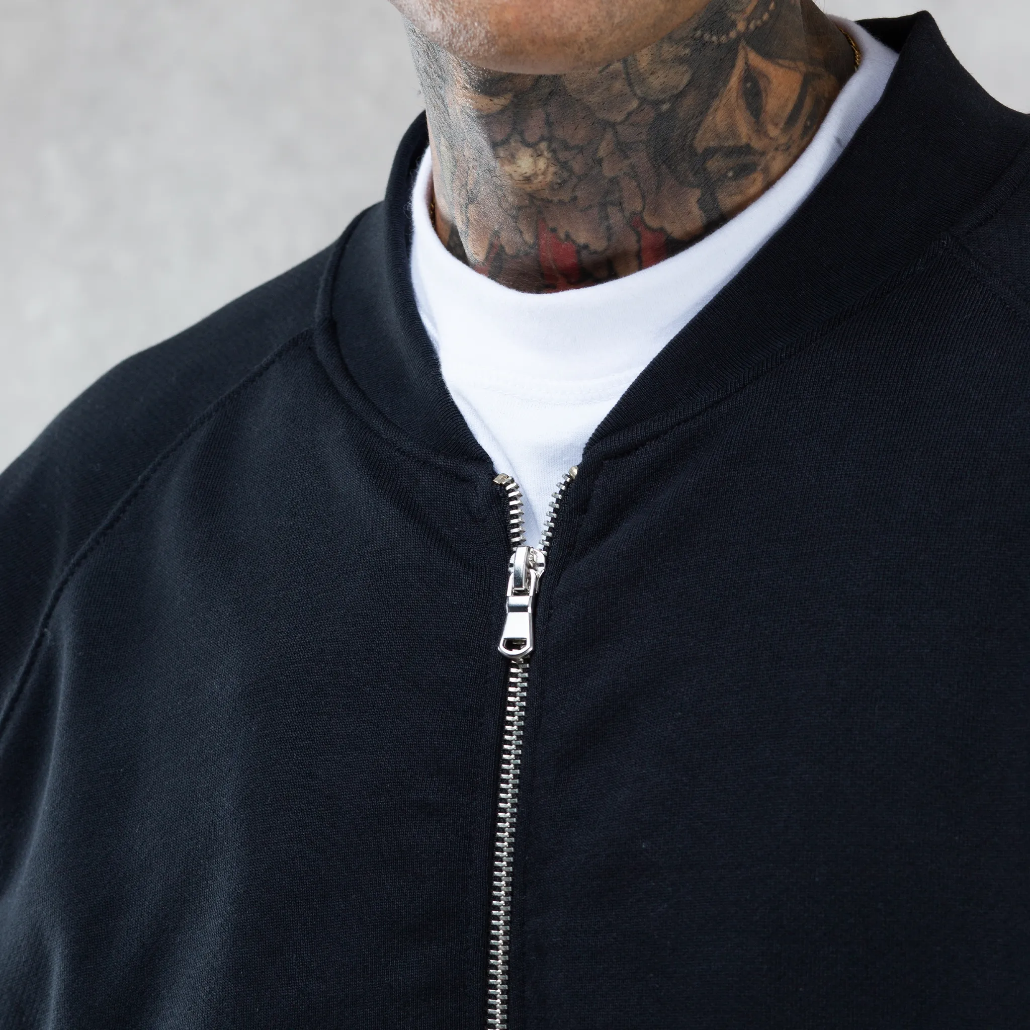 Heavyweight Fleece Bomber | Black