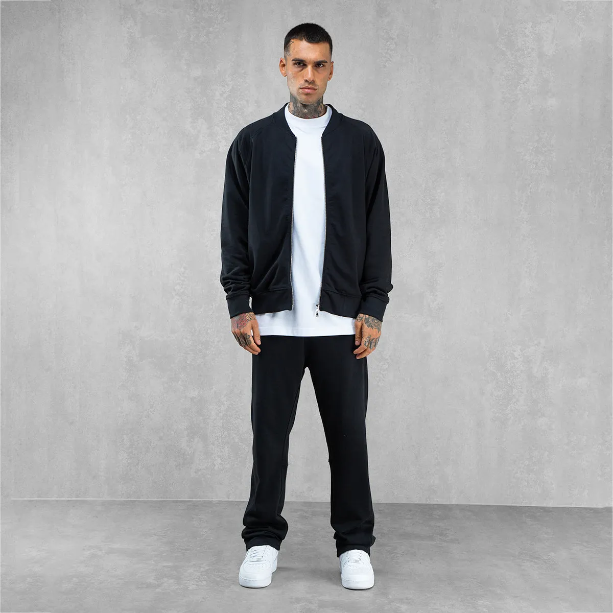 Heavyweight Fleece Bomber | Black