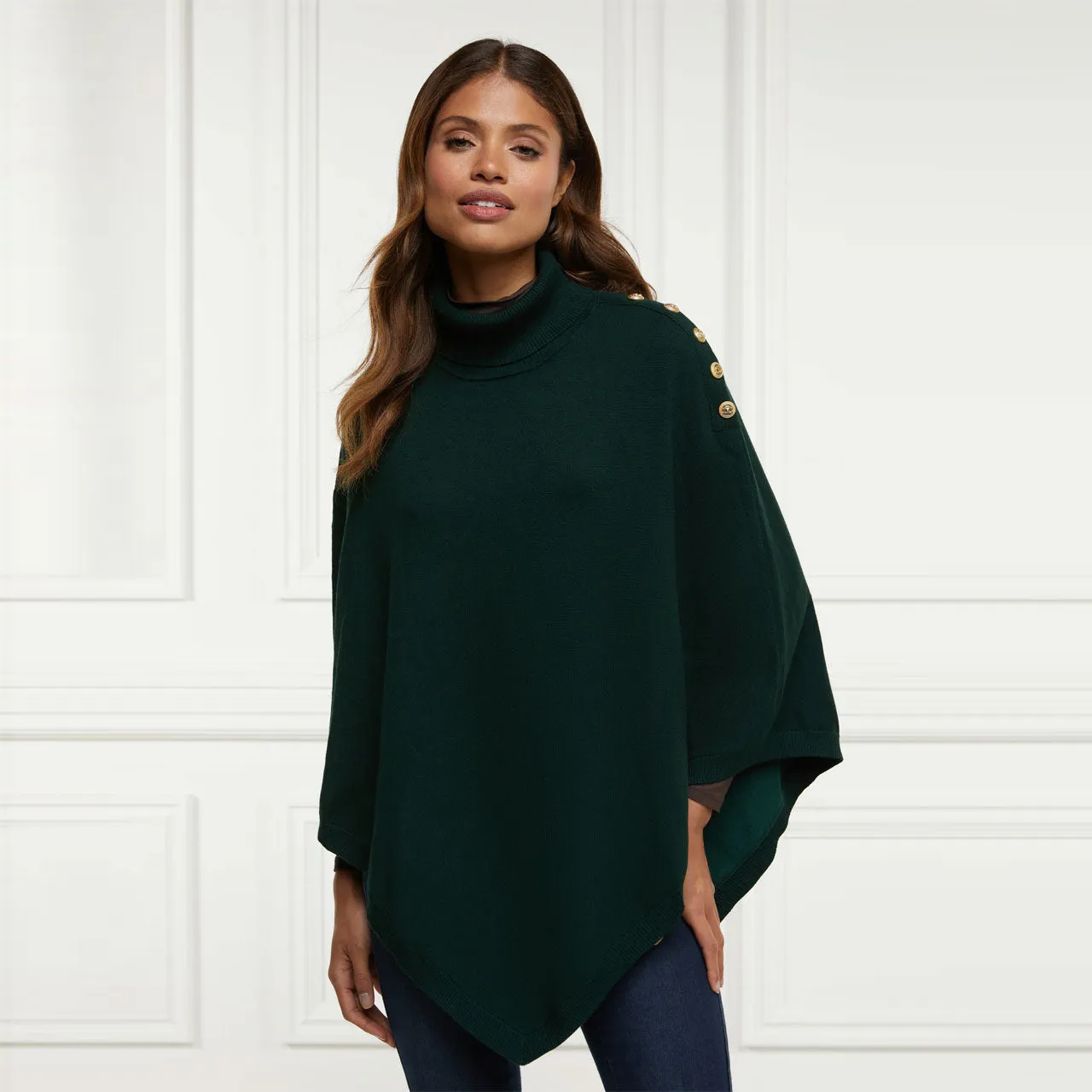 Holland Cooper Ladies Roll Neck Cape