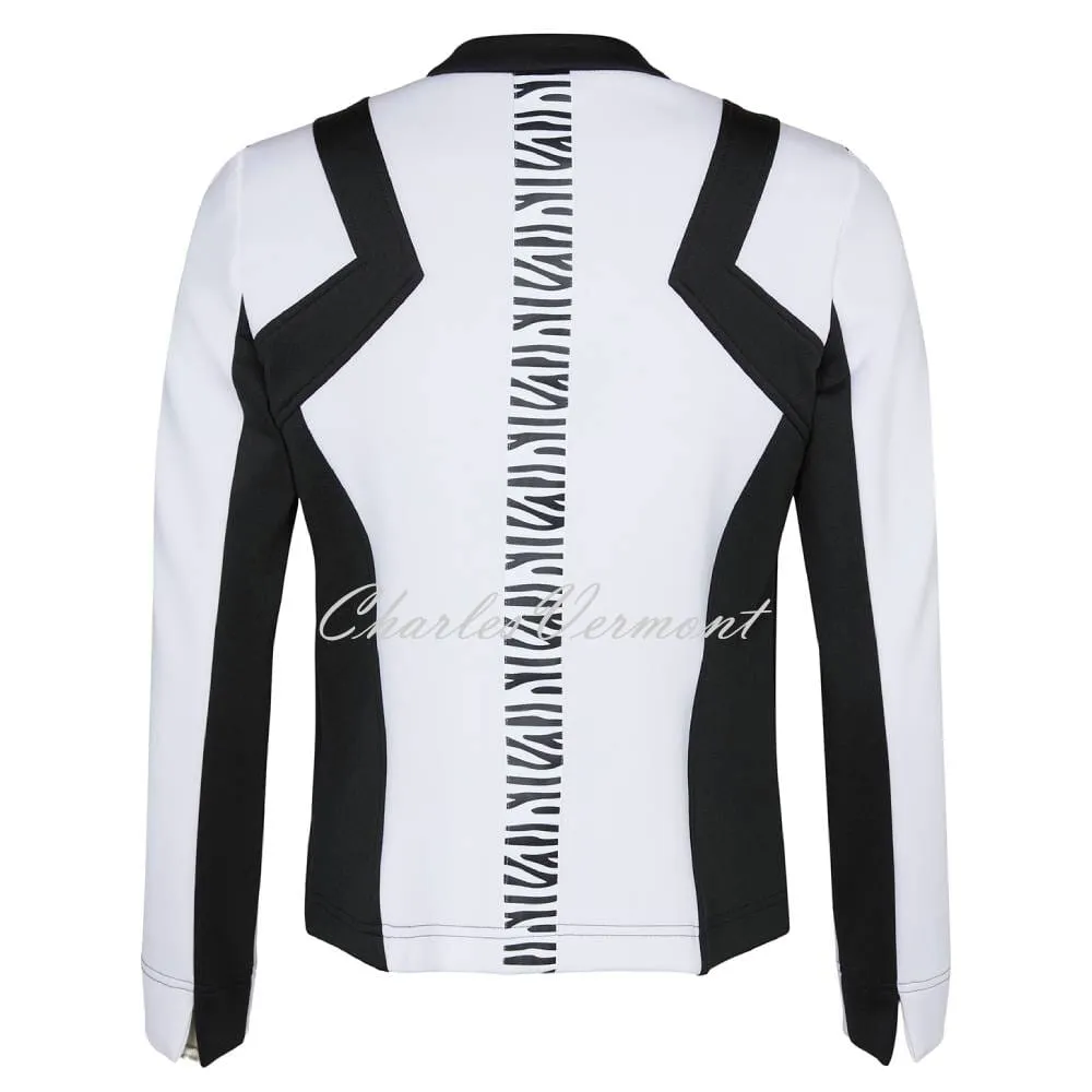 I'cona Collarless Zebra Jacket - Style 67122-60068-10