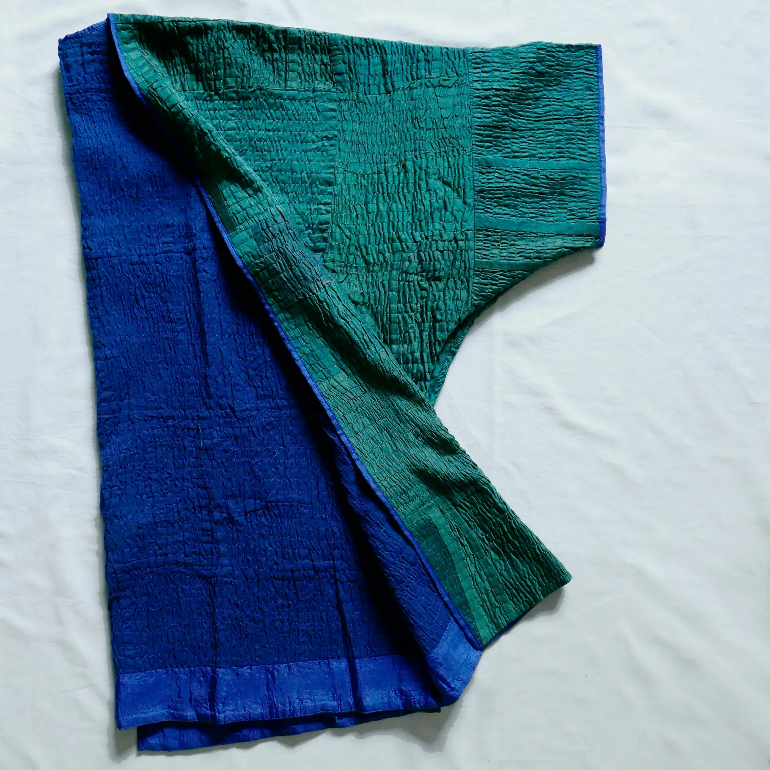 India, Indigene, Smocked Silk Cotton Shrug