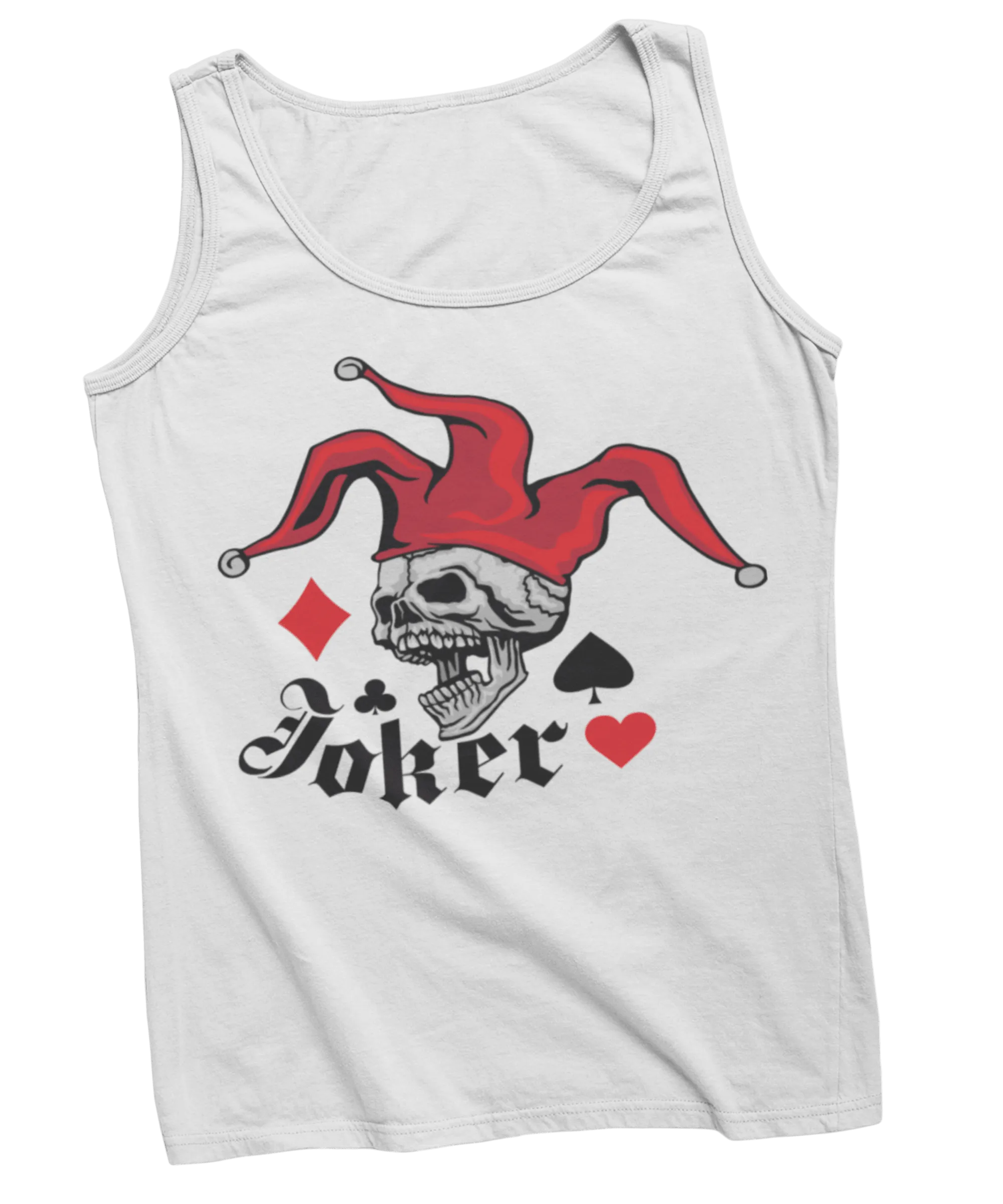 Joker Skull Tattoo Design Adult Womens Vest Top