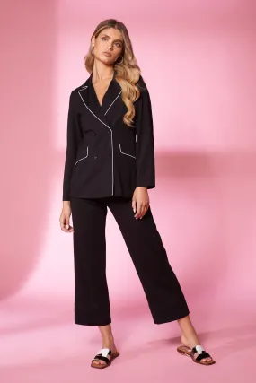 Kate Cooper Jacket with Contrast Piping cs24147