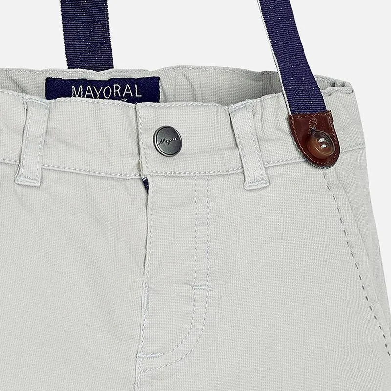 Mayoral Chino Suspender Pants