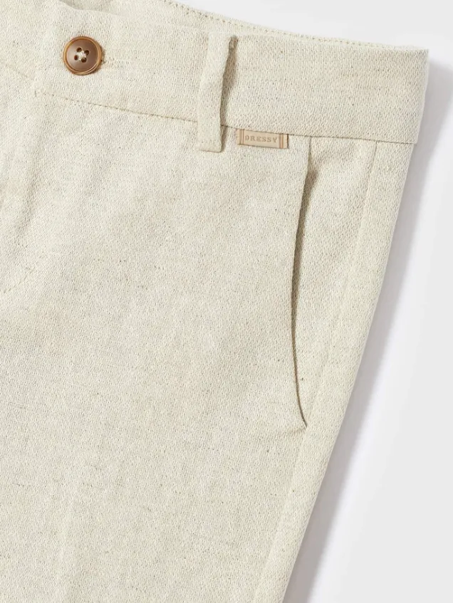 Mayoral Oats Linen Chino Pants