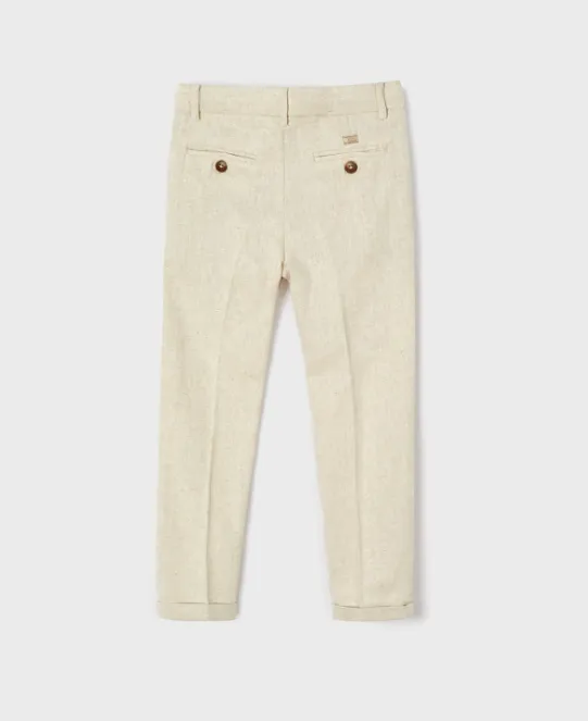 Mayoral Oats Linen Chino Pants