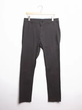 MENS SLIM CHINO - CHARCOAL - CLEARANCE